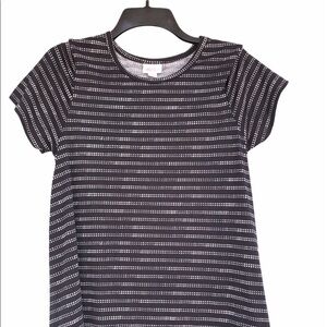 LulaRoe size small cozy black & white Carly dress